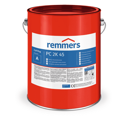 Remmers PC 2K 45 twee-componenten epoxy lichtgewicht mortel voor betonreparatie