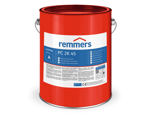 Remmers PC 2K 45 twee-componenten epoxy lichtgewicht mortel voor betonreparatie